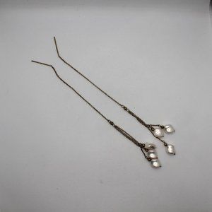 925 Pearl Threader Earrings